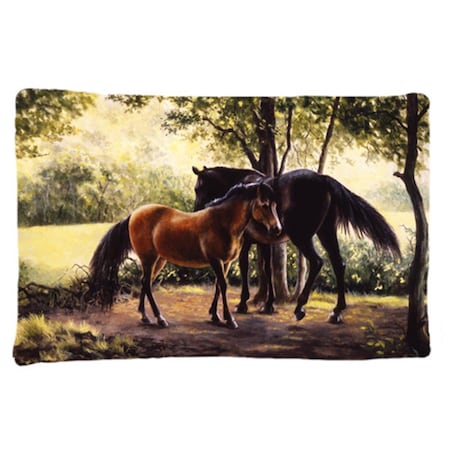 Jensendistributionservices Horses by Daphne Baxter Fabric Standard Pillowcase MI2557263